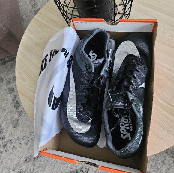 New Nike Zoom Rival Sprinter Black Silver Men's Shoes Size 13. - Picture 3 of 13